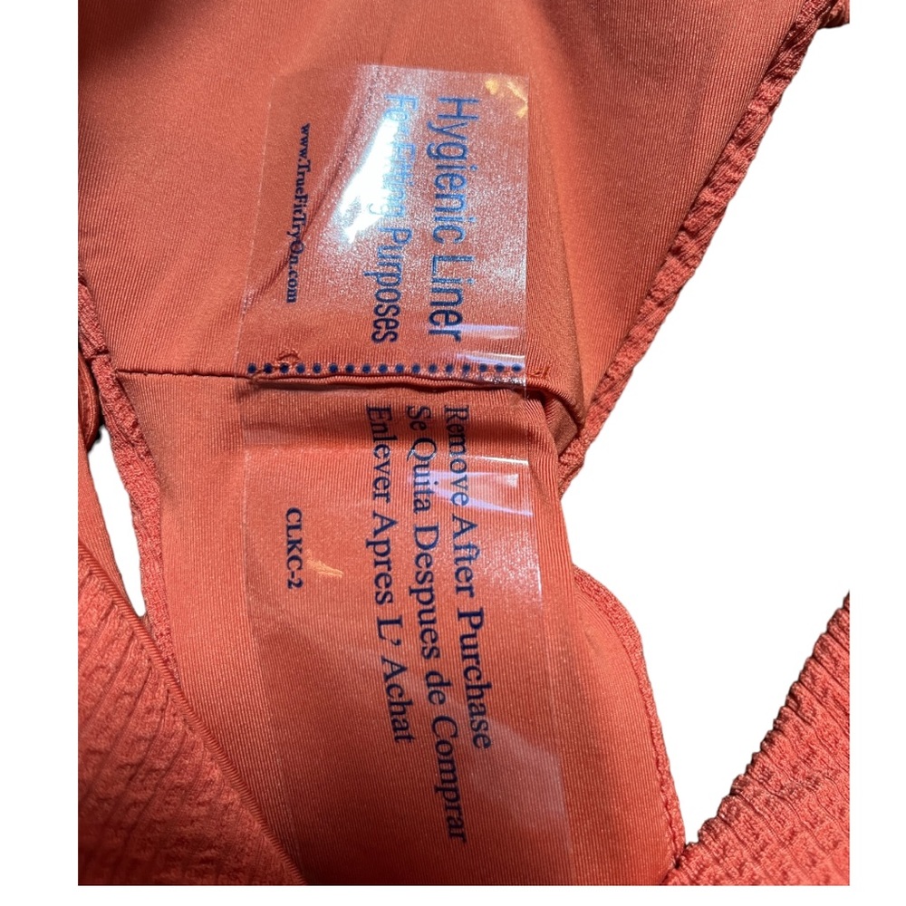 NWT Becca Pucker Up Ginger Orange Bikini Set Malia Halter Top Side Tie Bottom - Picture 14 of 16